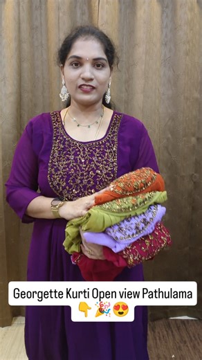 Thiya Trendy Collection's on Instagram: "Georgette Kurti collections open view Pathulama Price :799+$ Size : 2xl, 3xl,4xl, 5xl For order comment ---- Link👇👇 Website booking only (www. thiyatrendycollections.in) Wats app:8825859829 #kurtiwithprice #georgettekurti #aarikurti #kurtioftheday #officewearkurti"