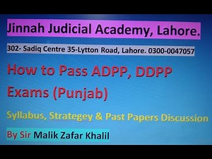 How to Pass ADPP & DDPP Exam in Punjab? Syllabus, Strategy, Past Papers Discussion