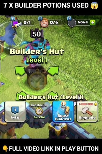 7 x builder potions used 😱 #gamingrascal #shorts