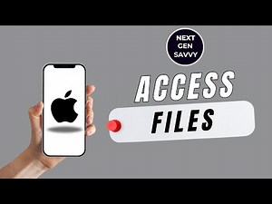 HOW TO ACCESS FILES ON IPHONE