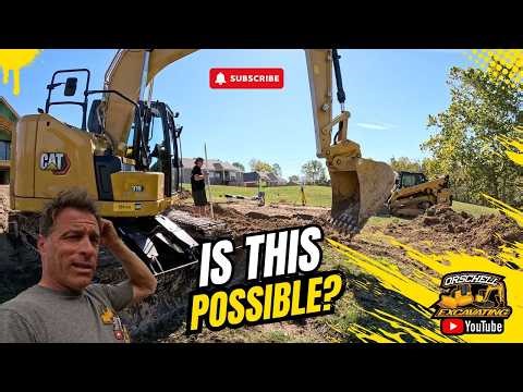 CAT 315 NEXT GEN Excavator Septic Excavation… Can It Be Done?!