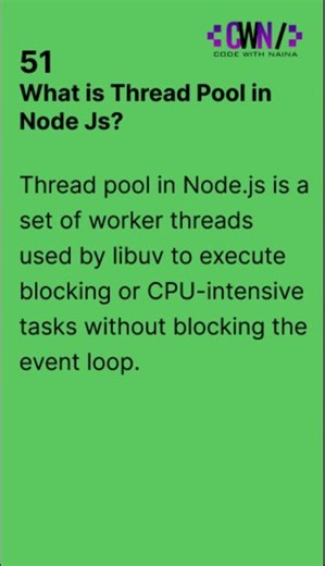 What is Thread Pool in Node Js?