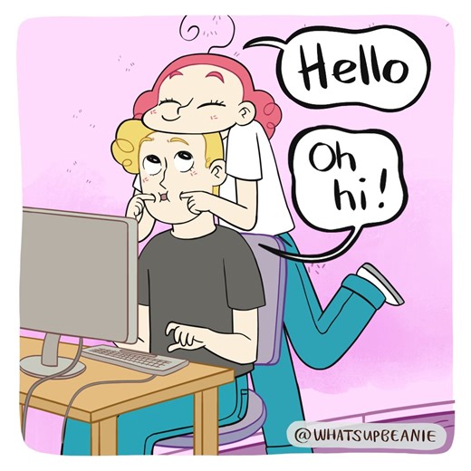 Totally not avoiding work | Beanie's Comics