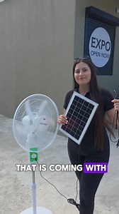 When the power goes out, this is the hero you want. ☀️ A solar operated fan that will keep you cool 🌬 🎄 Find us on the *first floor* of the new building on Old Palm Road, right next to the former NNL Groceries. 🎁 ¡We’re waiting for you! | Expo Novelty