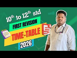 First Revision Time Table 2026 for Class 10, 11 & 12 - Plan Your Path to 100% Marks!