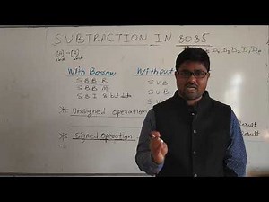 SUBTRACTION IN 8085(Introduction to "With Borrow" and "Without Borrow" instruction set)