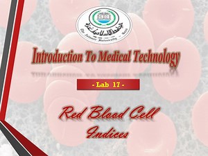 Red Blood Cell Indices - SlideServe
