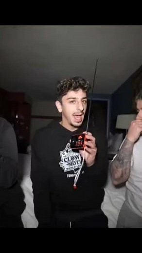 Part 1 The haunted Clown Motel FaZe rug trying to talk with the spirit Box like for More videos😱