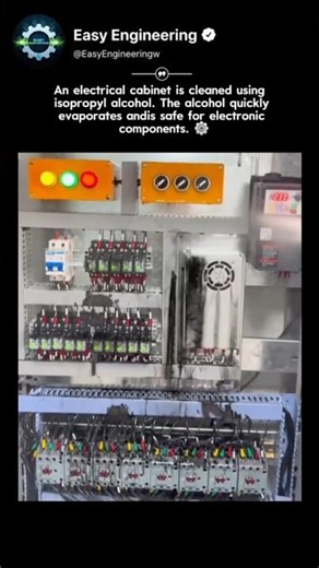 Cleaning Electrical Cabinets with Isopropyl Alcohol ⚡