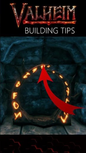 Valheim Portal Hub Build Tip! How to Perfect Your Valheim Portal Room, Valheim Building Idea #Shorts