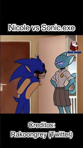 Nicole vs Sonic.exe (fandub) #fandub #viral #sonic #funny