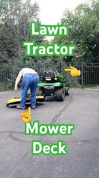 Remove Riding Mower Deck #shorts #johndeere #lawntractor #lawnmower #mower #mowers