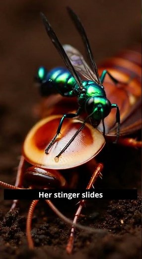 Why the Jewel Wasp's Venom Turns Cockroaches Into Zombies - Wildlife Facts