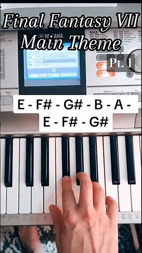 Final Fantasy VII - Main Theme - Part 1 - How To Play - Easy Piano Tutorial