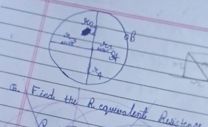 Q. Find the equivalent resistance (R_eq) between points A and B... | Filo