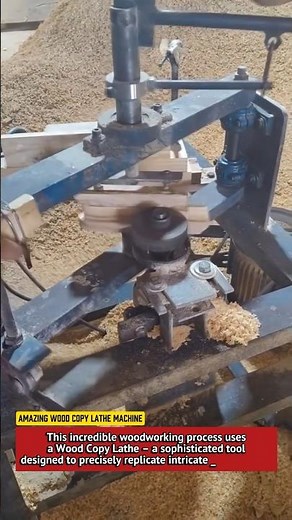 Amazing Wood Copy Lathe Machine | Automatic Wood Turning & Shaping Process.