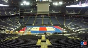 15K views · 38 reactions | ‪Time lapse of the Championship court installation. ‬ | Ohio State Women's Volleyball | Facebook
