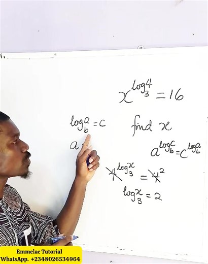 Simply but Confusing Logarithmic Exponential Equation Question. | Emmelac Tutorial