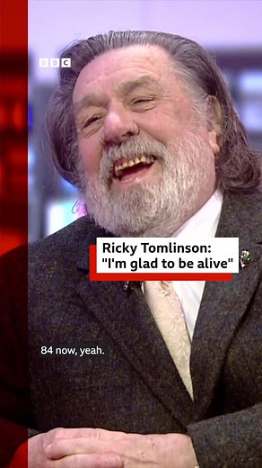 “I’m glad to be alive!”- Ricky Tomlinson spoke to North West Tonight’s Roger Johnson. 😁 BBC Merseyside #NorthWestTonight #iPlayer #RickyTomlinson #Happiness | BBC One