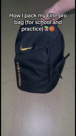 How I pack my Elite pro bag (for school and practice)📚🏀