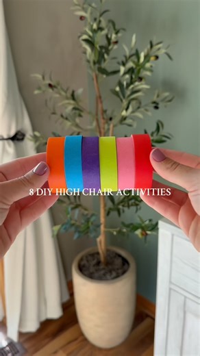 Jessica | Mom Life | 8 easy DIY high chair activities to keep your little one busy 🧸 Quick, fun, budget friendly ideas perfect for when you need a minute 🤍... | Instagram