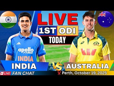🔴 LIVE: India vs Australia 1st ODI 2025 | IND vs AUS Match Today | Live Cricket Score & Commentary