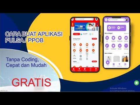 Cara Buat Aplikasi PPOB atau pulsa dengan cepat tanda coding dan gratis