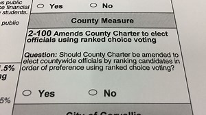 Ranked Choice Voting: Benton County puts 'instant runoff' on November ballot