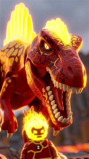 Eu Criei os Dinossauros do Chama do Ben 10 LEGO