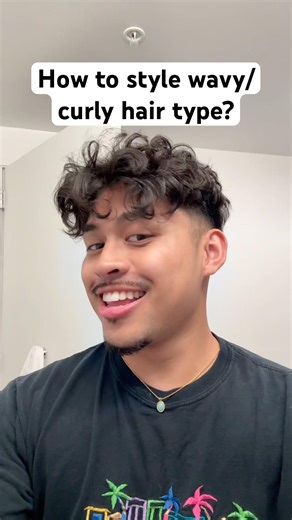 How to style wavy hair for men? #hairtutorial #menshair