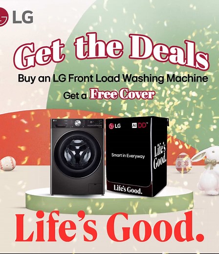 Easter Deals: Free Cover with Washing Machine Purchase