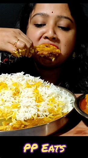 PP Eats on Instagram: "Watch full video Link in the Bio.. #ppeats #rice #chicken #asmr #mukbang #eatingchallenge"