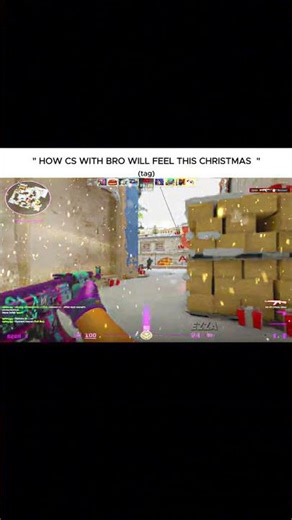 Christmas with bro on CS2 ?? #cs2 #counterstrike2 #cs2funny #cs2clips