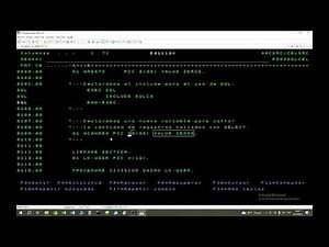 Programa Cobol con SQL embebido en un AS/400 - Parte 1