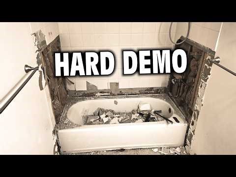 Bathroom Remodel Demolition – The Hardest Part | Tub & Tile Removal
