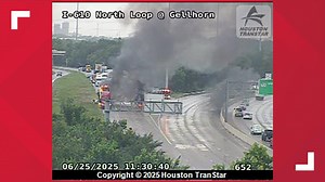 East Freeway at 610 Loop reopens after truck fire had all lanes shut down