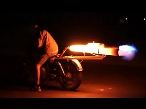 Mini Crazy Pulsejet Engines Starting Up and Sound