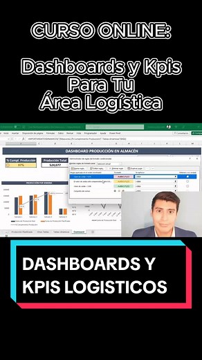 🚨 Dashboards y KPIs Logísticos 📊 #excel #excelpro #exceltips #excelonline #exceltrucos #exceltutorial #dashboards #logistica #almacen #inventario #powerbi