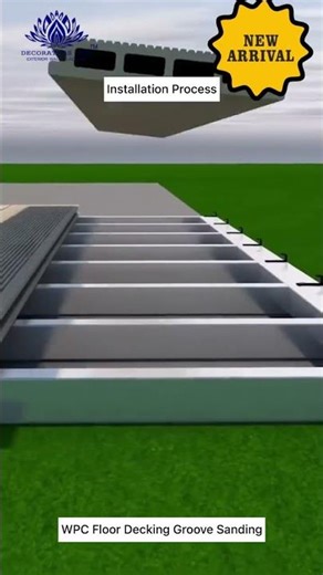WPC DECKING Installation Process Step by Step | Transform Your Outdoor Space! 🚀 #wpcdeck