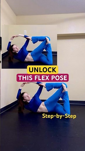 I’ll teach you this flex pose in 10 seconds 🤯 #flexibility #yogachallenge #shorts #stretching