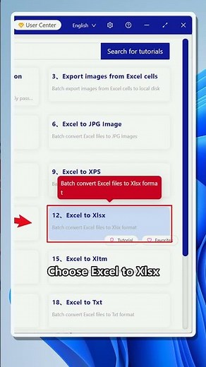 Batch convert Excel files to XLSX on Windows