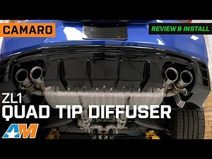2016-2024 Camaro ZL1 Performance Track Style Quad Tip Rear Diffuser Review & Install