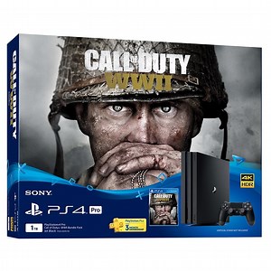 sharafdg.com: Sony PlayStation 4 Pro Console 1TB Black – Middle East Version with Call Of Duty WWII Game