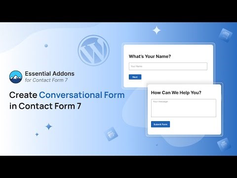 How to Create Conversational Form in Contact Form 7