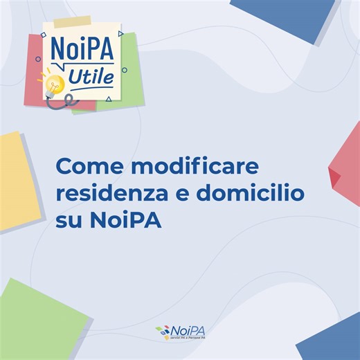 📌 Hai bisogno di aggiornare i tuoi dati di residenza o domicilio? La funzionalità "Residenza fiscale e/o domicilio" ti permette di richiedere la variazione degli indirizzi di residenza e/o domicilio direttamente dalla tua area riservata sul portale NoiPA 🏡 Un servizio veloce e facile da usare, per avere sempre i tuoi dati corretti e aggiornati. Guarda la clip di NoiPA Utile 👇 | NoiPA