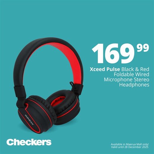 Give their tech game an extra festive upgrade 🎧✨ Explore curated gadgets and smart essentials made for the ultimate tech guru on your list 🎁 Available in Maerua Mall only! Offers valid until 28 December 2025. View more:https://brnw.ch/21wYsY1 | Checkers Namibia