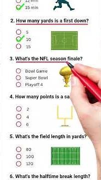 NFL Quiz - can you score 6-6 ? || Quiz Part 391