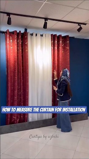 How to measure the curtain for installation at home #diy #curtains #homedecor #tips #interiordesign