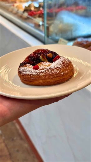 Frenchies Bakery & Pâtisserie on Instagram: "The making of our Valentine’s inspired berry & crumble Danish, on the counter all weekend until sold out. #FrenchiesBakeryandPatisserie #Valentine #ValentinesDay"
