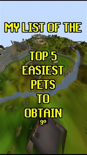 OSRS TOP 5 EASIEST PETS #osrs #runescape #pets #gaming #help
